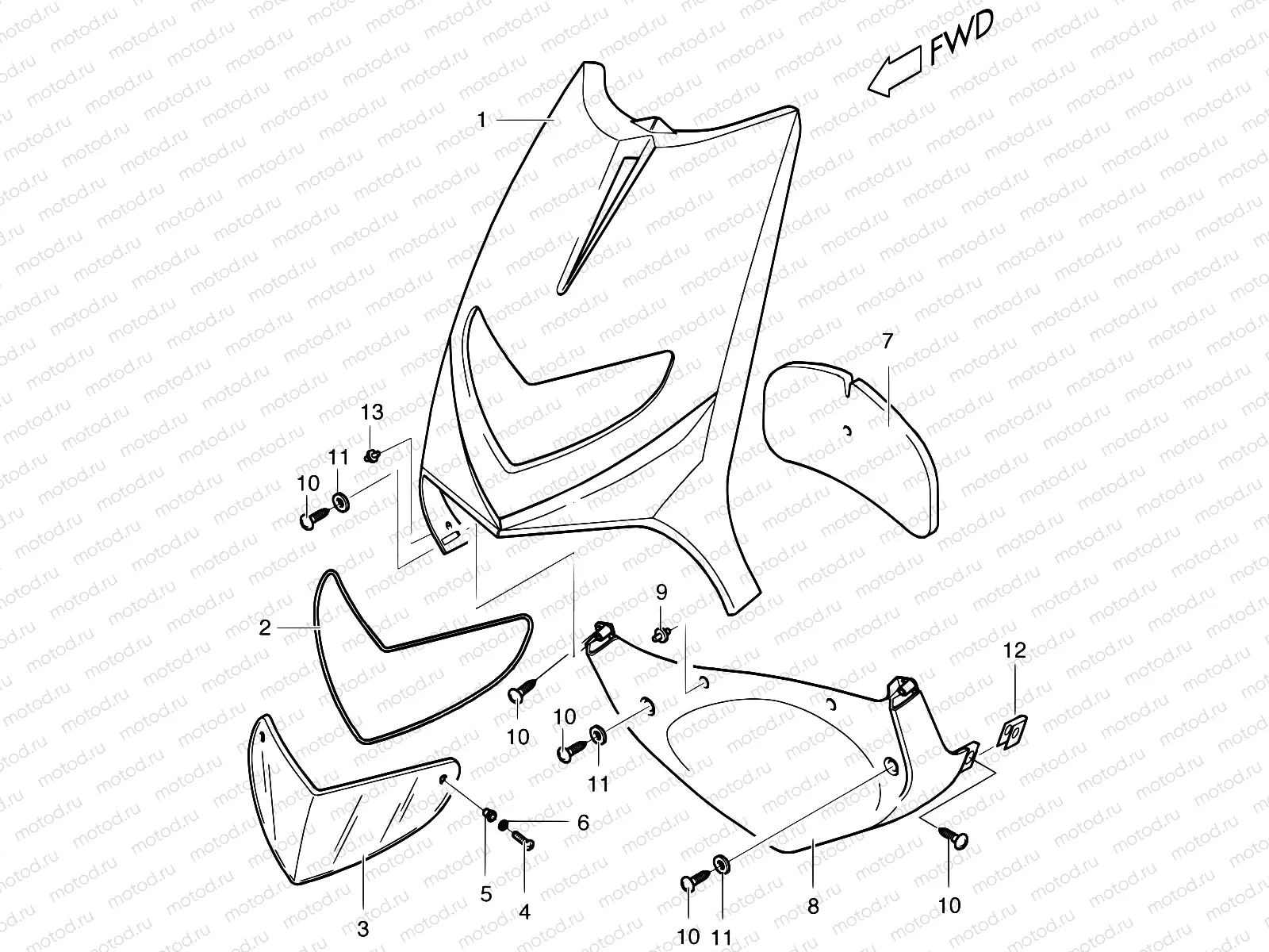 28 - FRONT LEG SHIELD