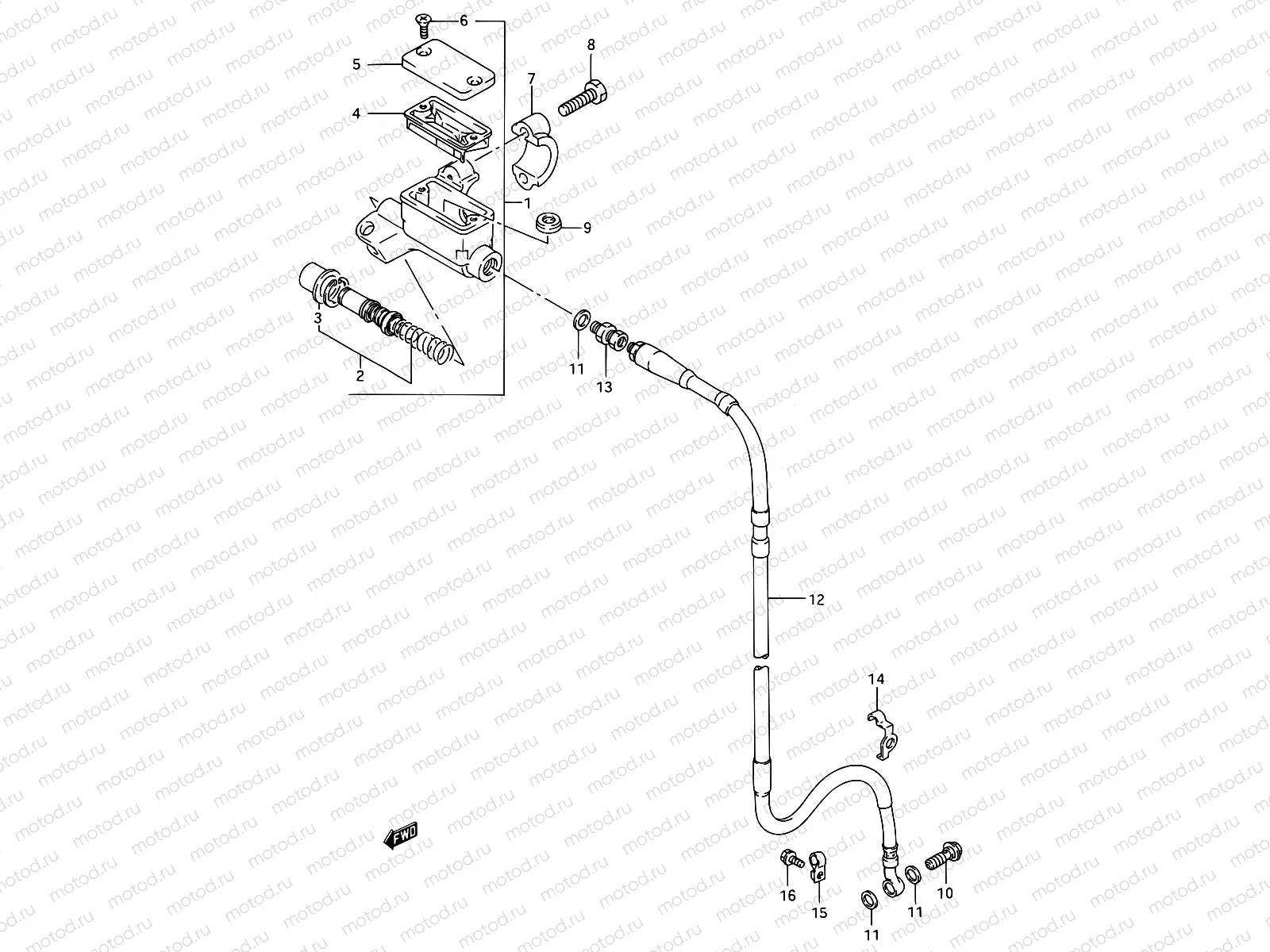 28 - FRONT MASTER CYLINDER