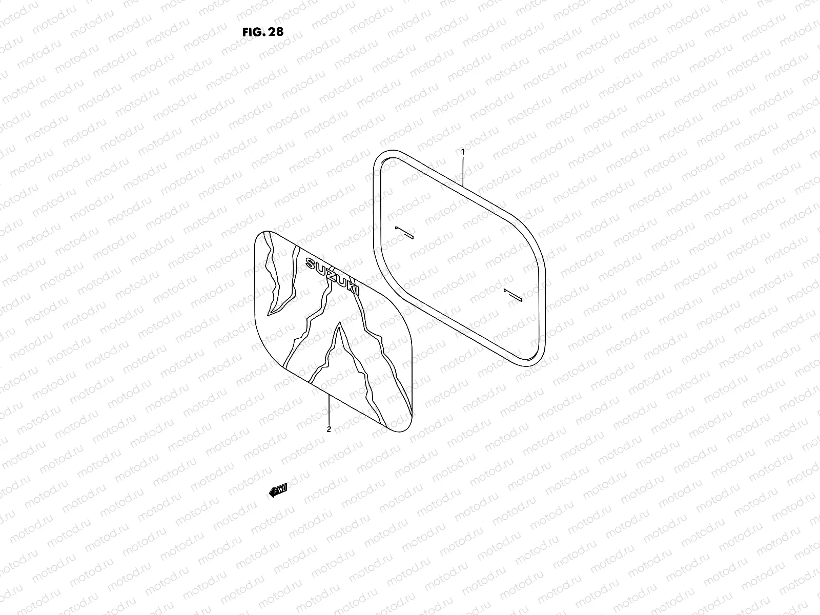 28 - FRONT NUMBER PLATE