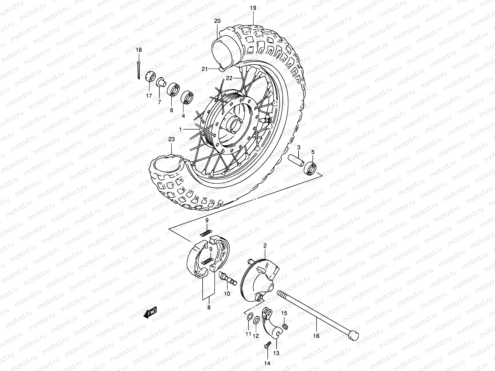 28 - FRONT WHEEL