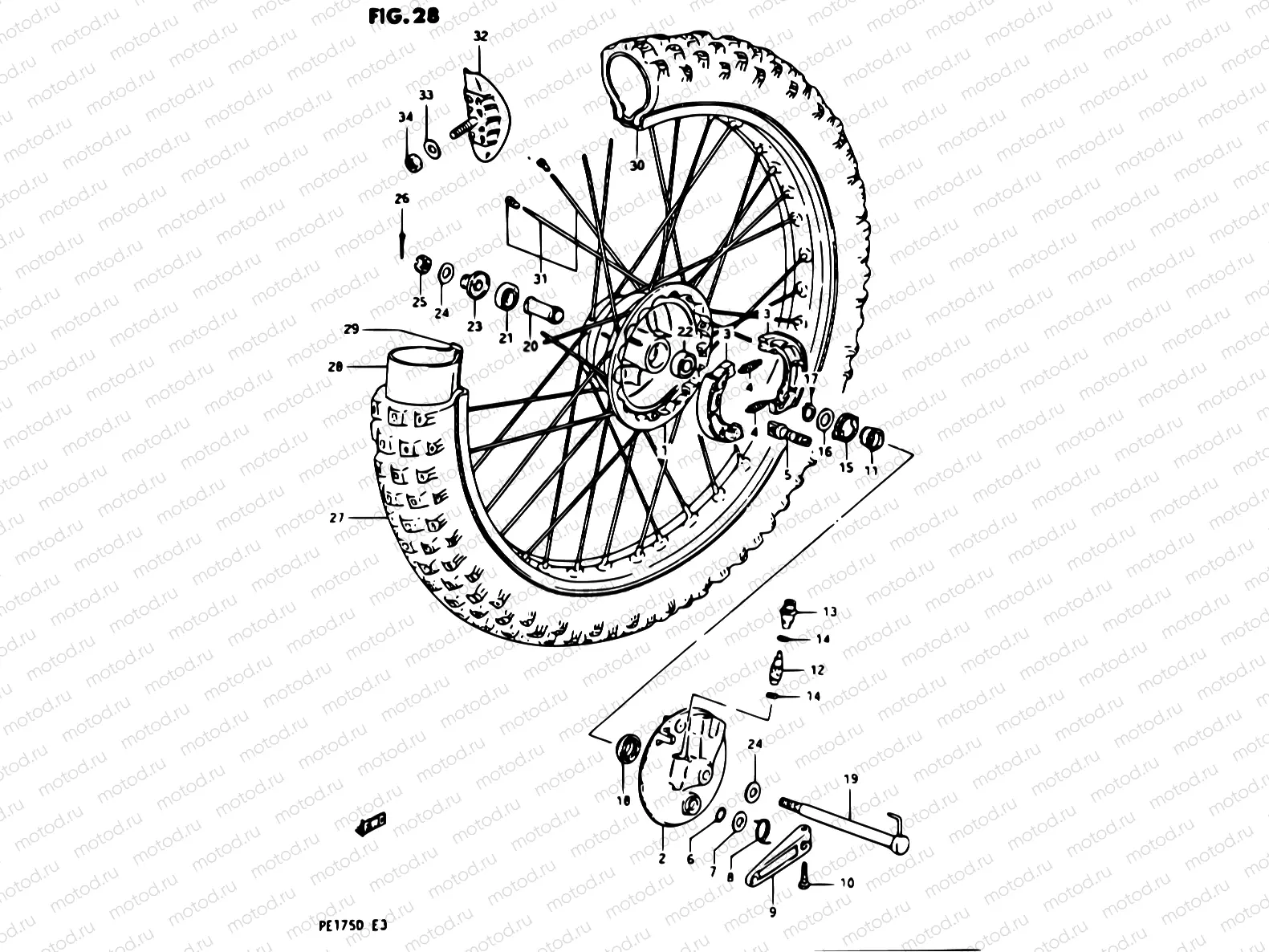 28 - FRONT WHEEL