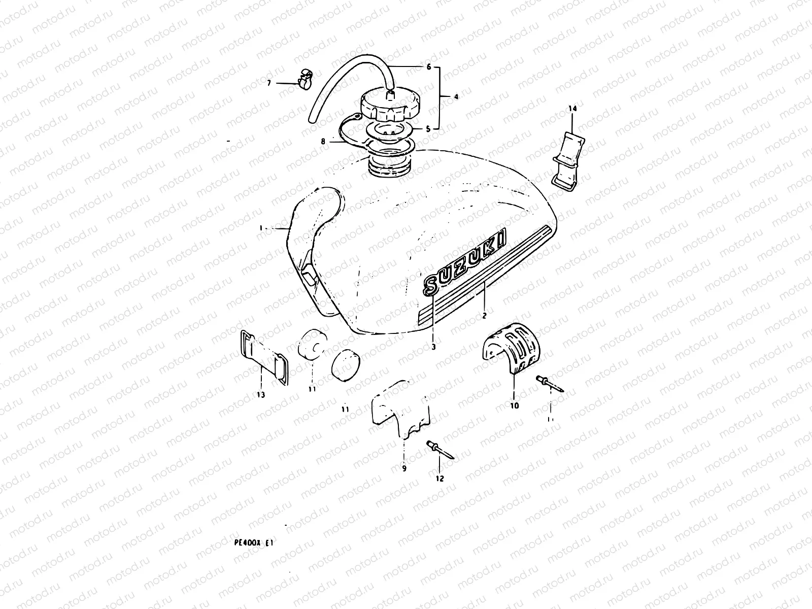 28 - FUEL TANK (PE400TE2)