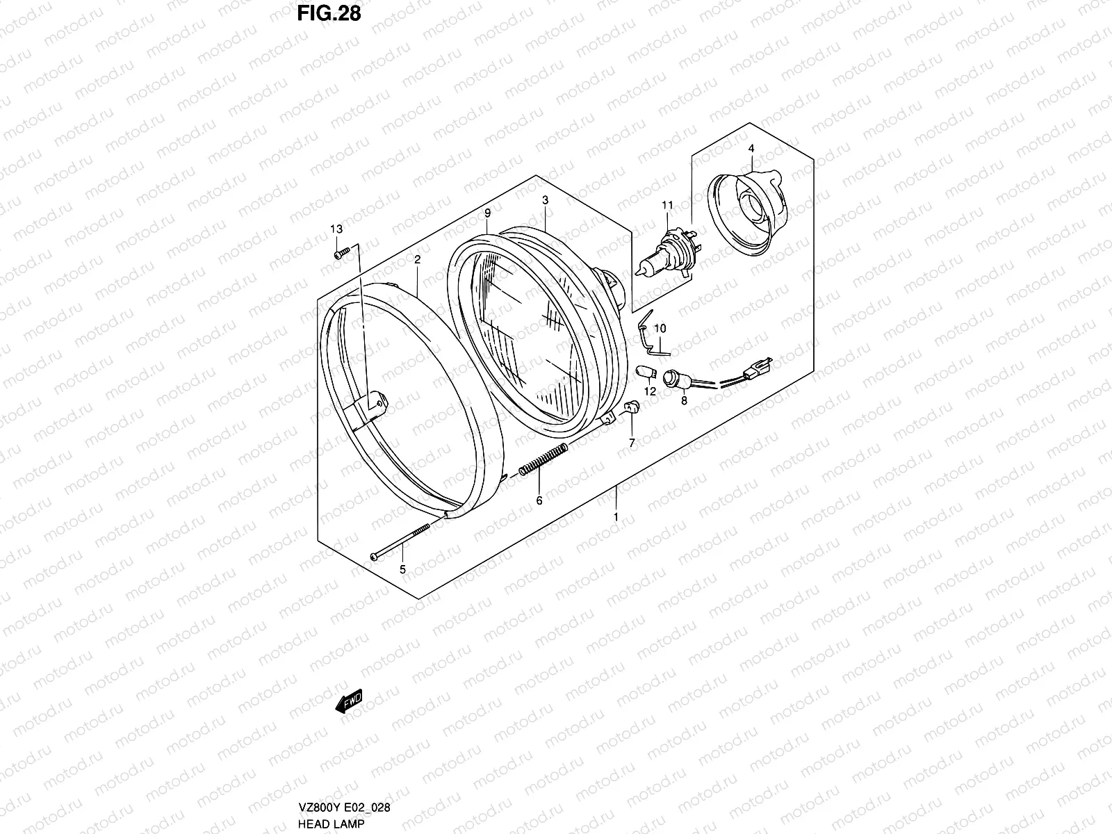 28 - HEADLAMP (E02,E24)
