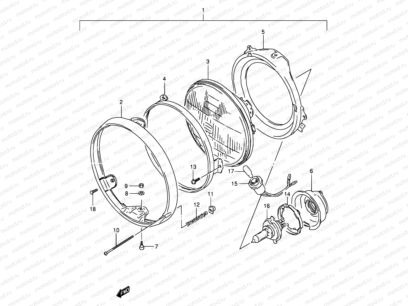 28 - HEADLAMP (MODEL L/M/N E01,E02)