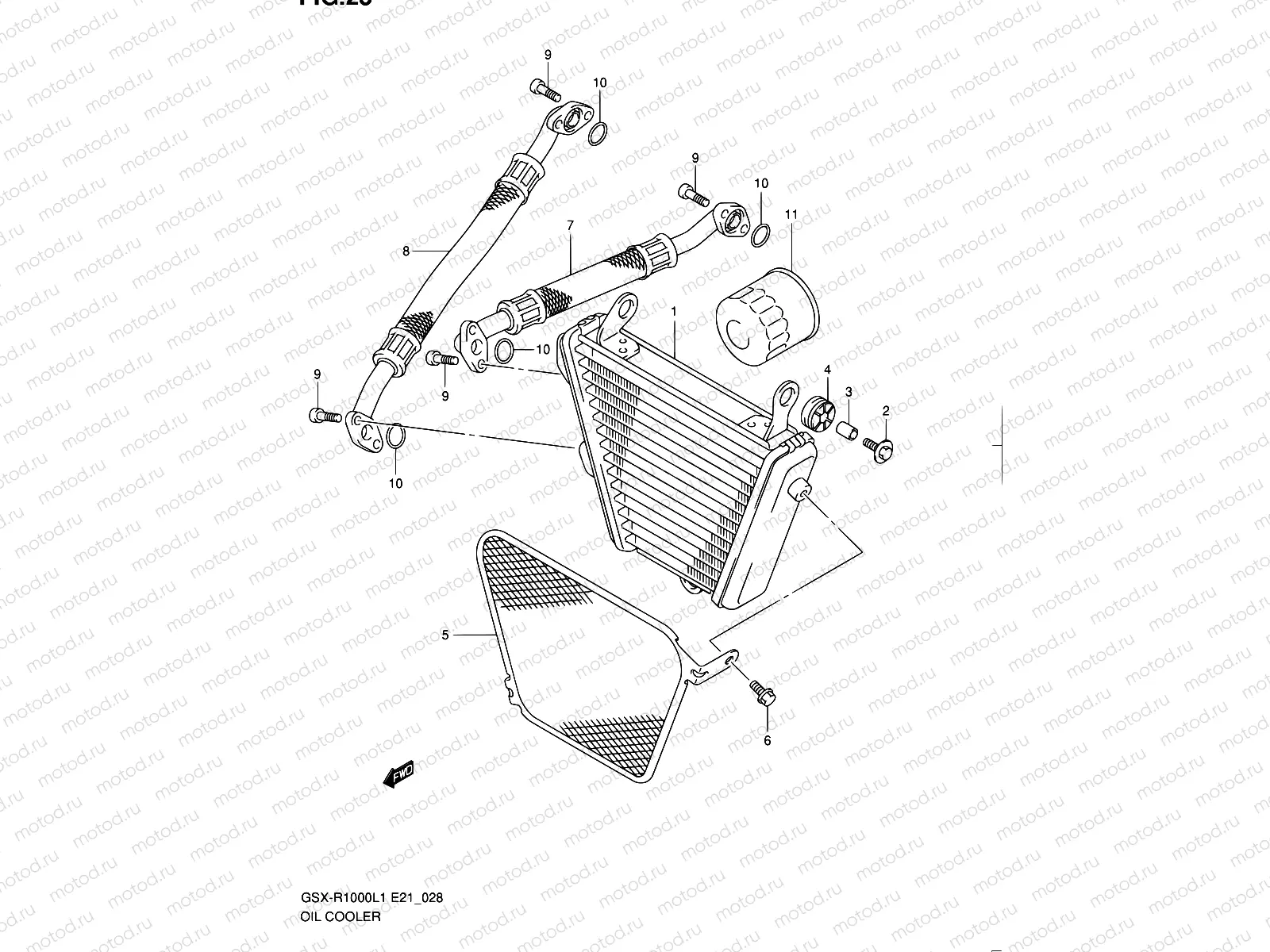 28 - OIL COOLER