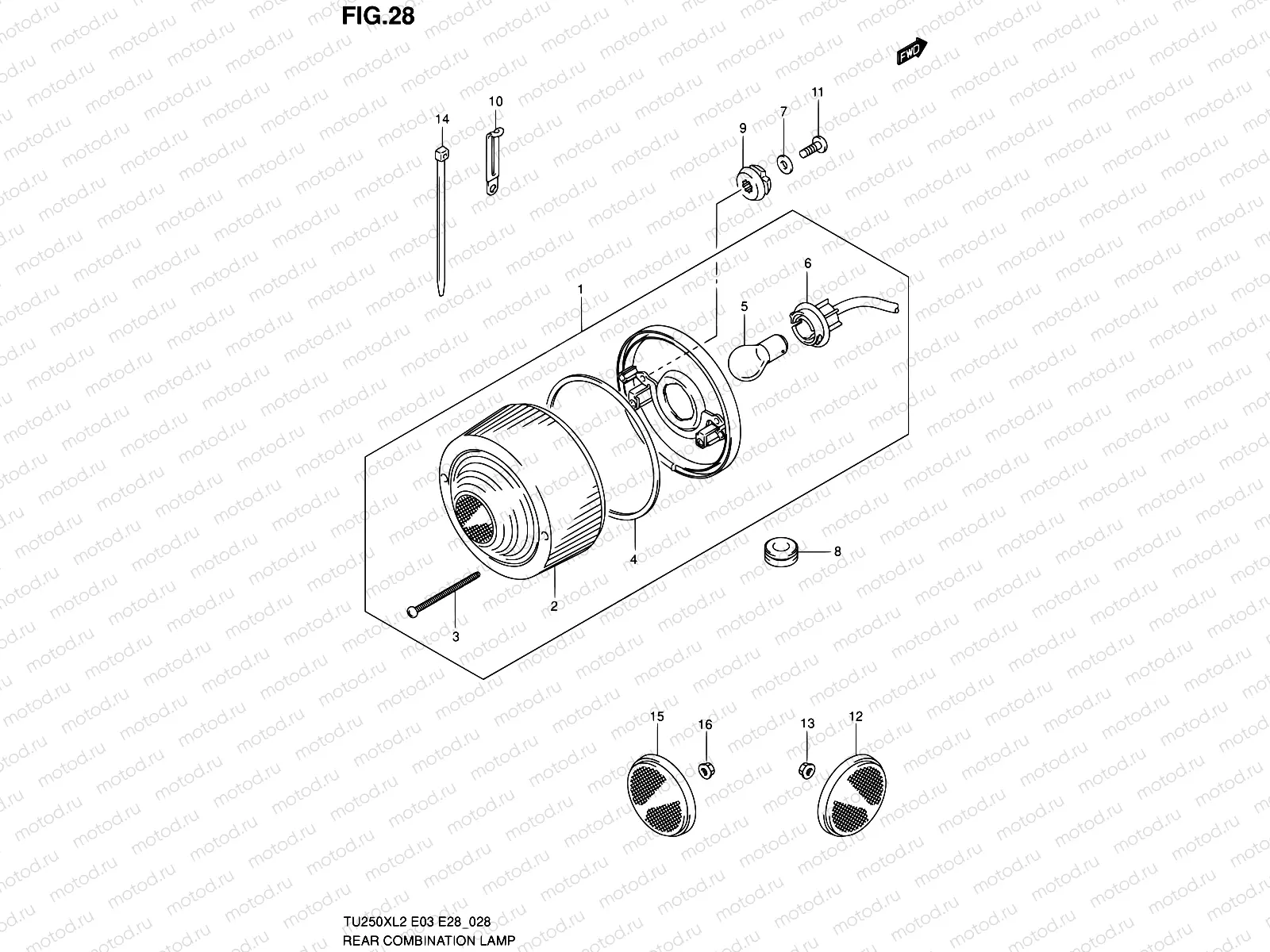 28 - REAR COMBINATION LAMP