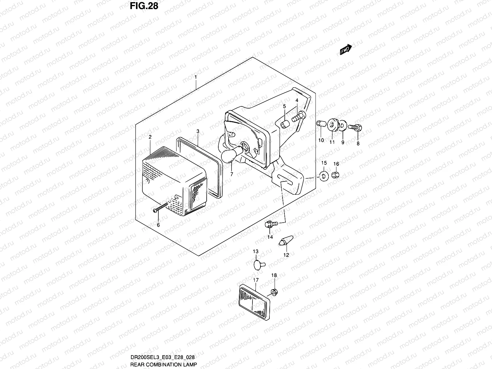 28 - REAR COMBINATION LAMP