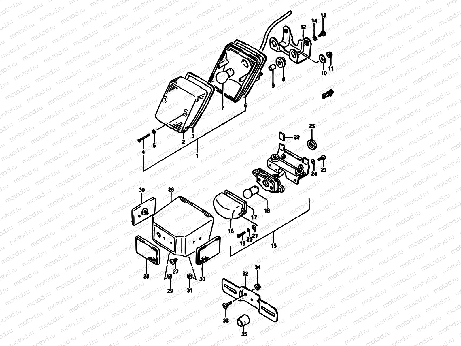 28 - REAR COMBINATION LAMP