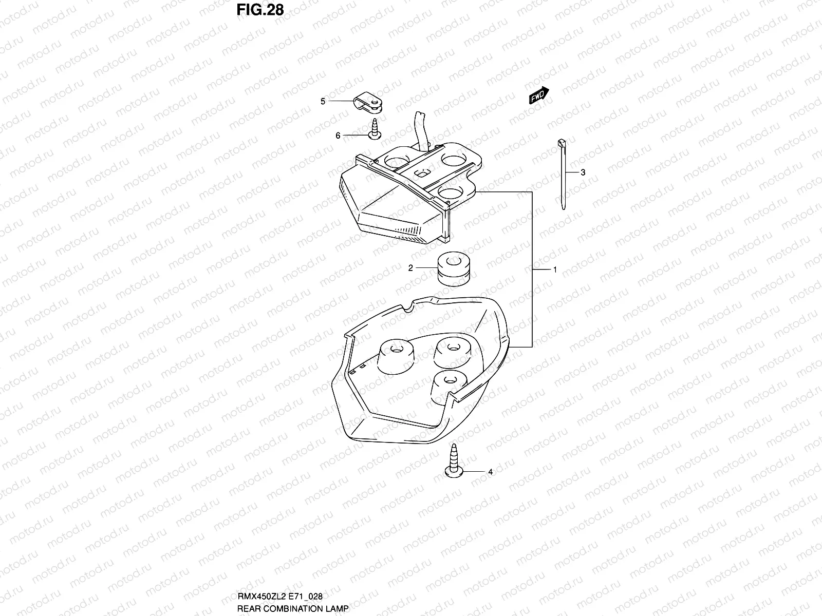 28 - REAR COMBINATION LAMP