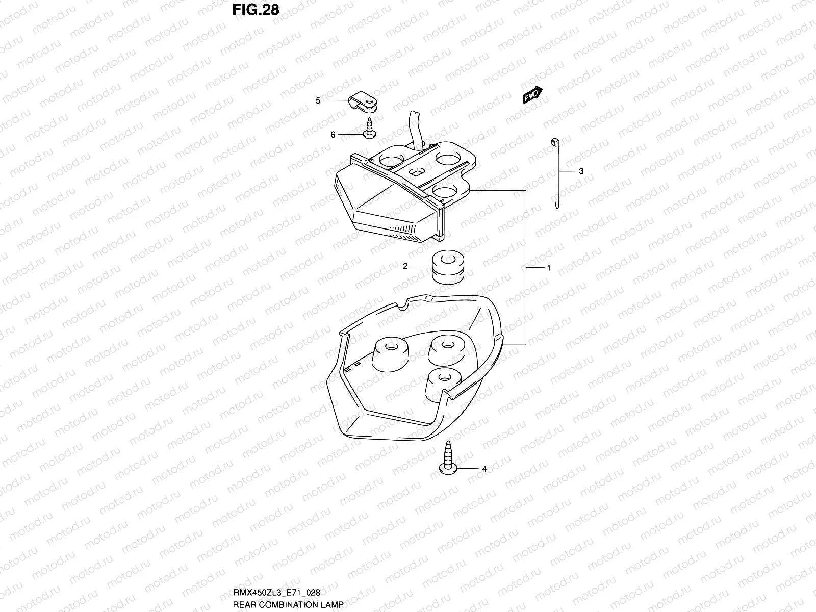 28 - REAR COMBINATION LAMP