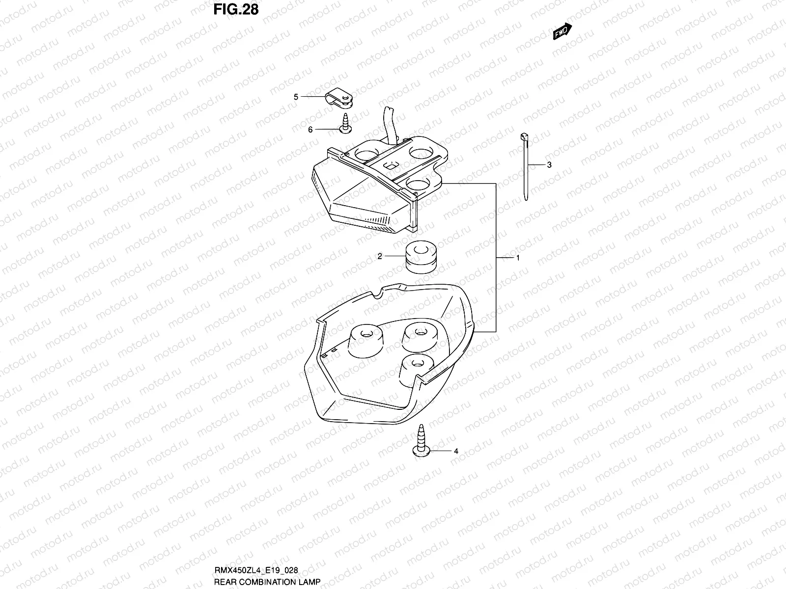 28 - REAR COMBINATION LAMP