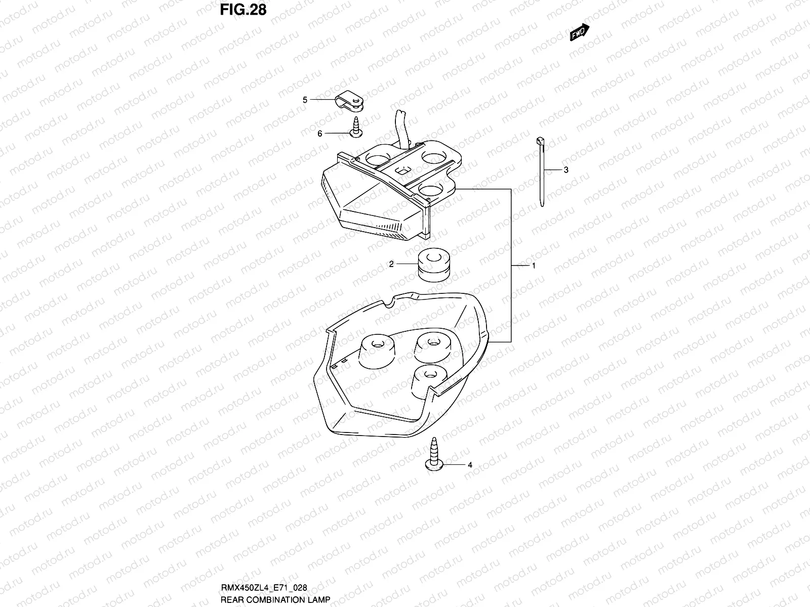 28 - REAR COMBINATION LAMP