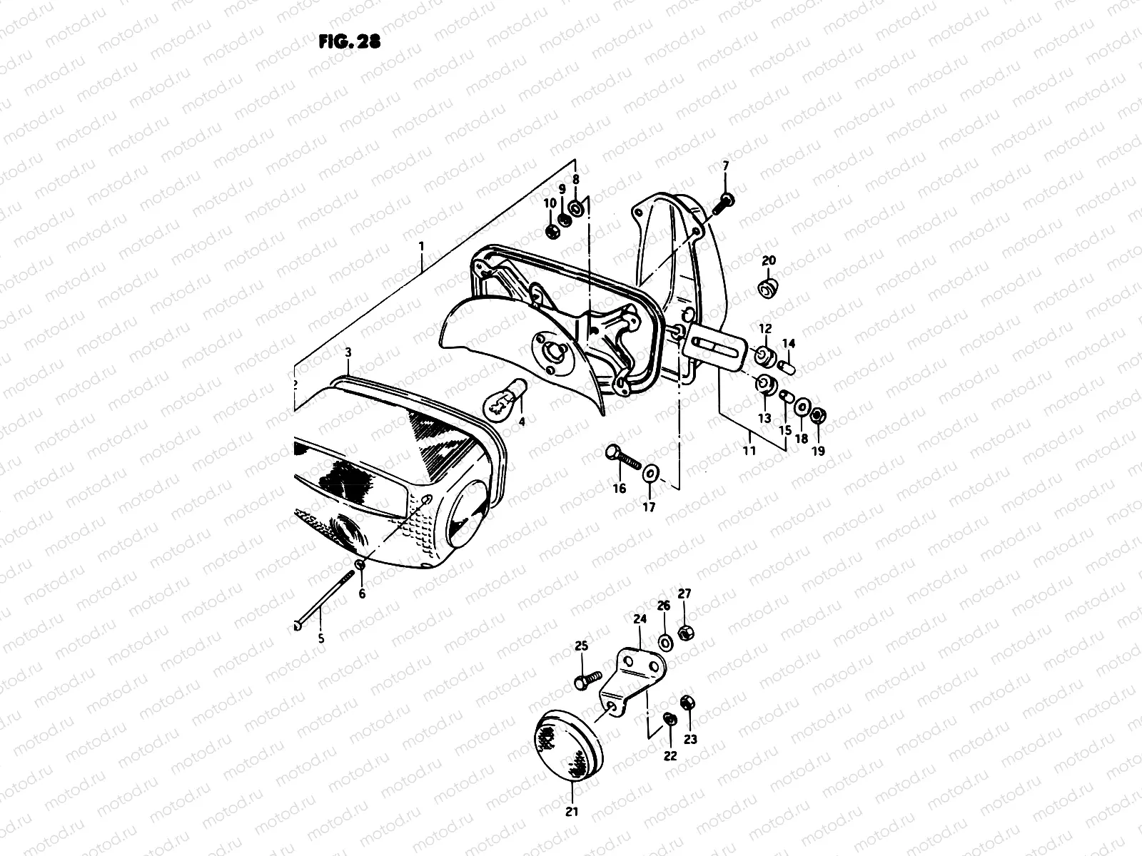 28 - REAR COMBINATION LAMP
