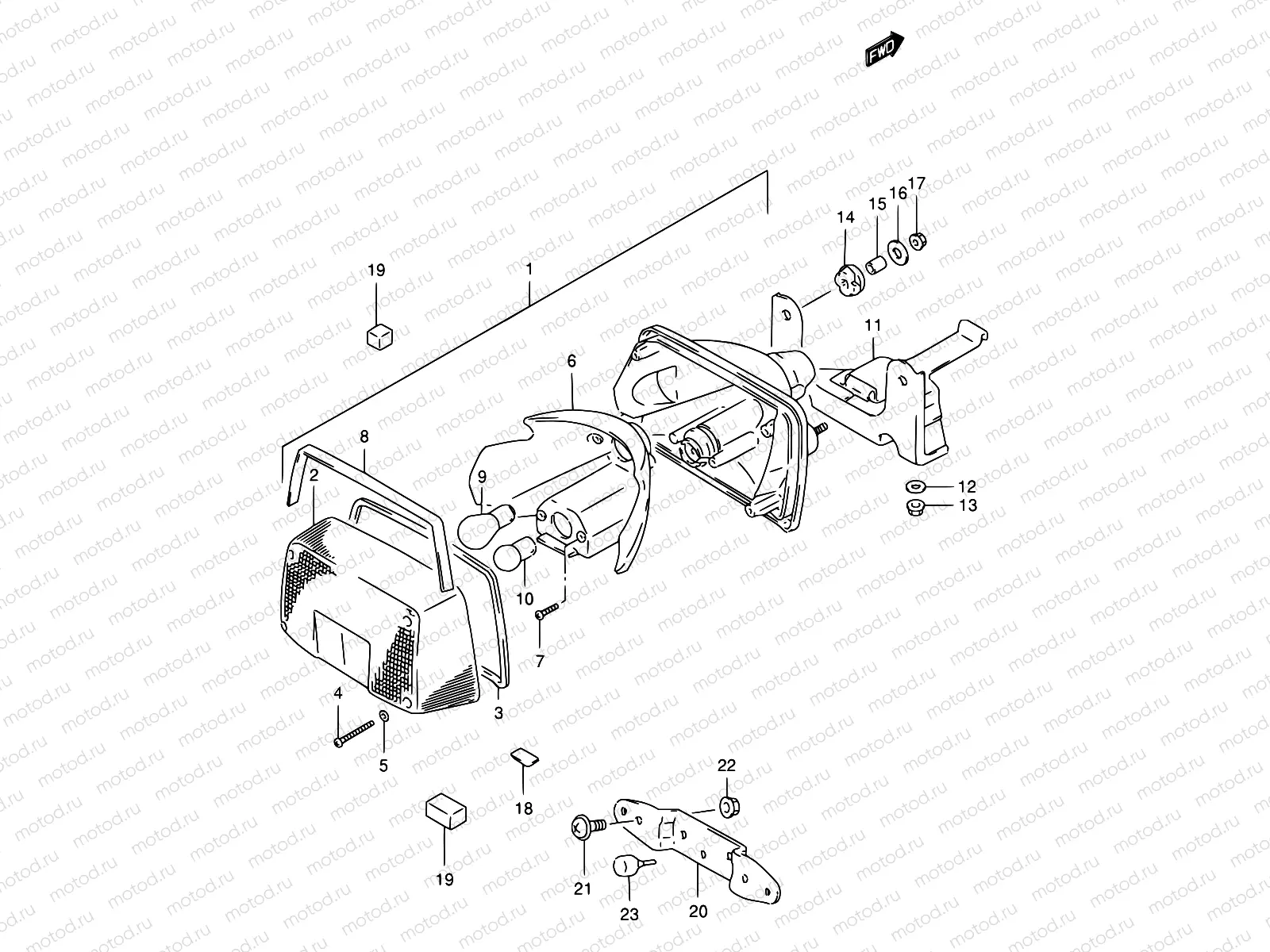 28 - REAR COMBINATION LAMP