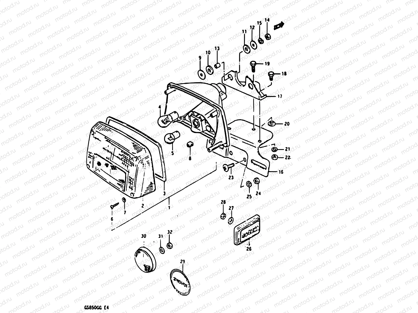 28 - REAR COMBINATION LAMP