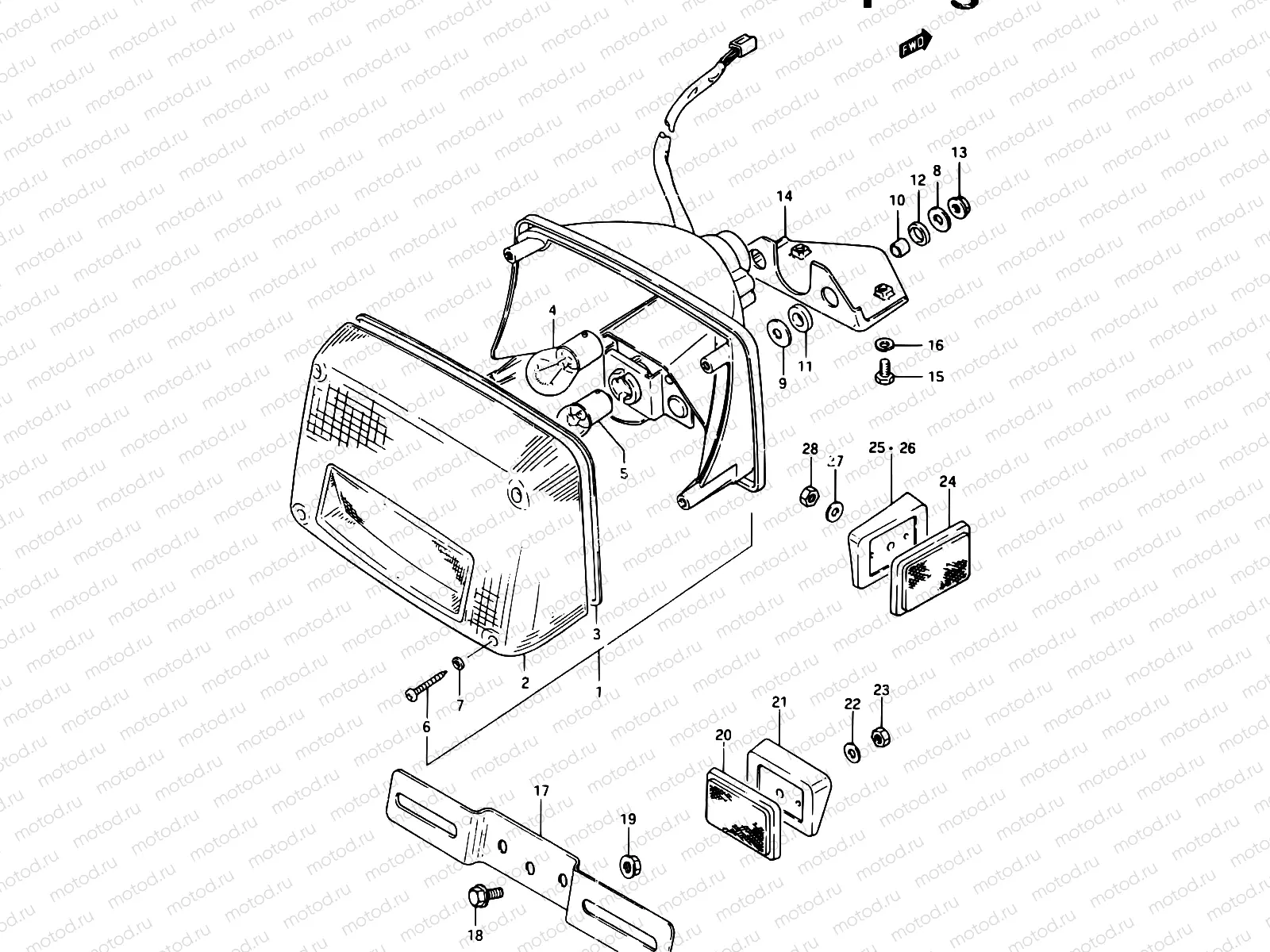 28 - REAR COMBINATION LAMP