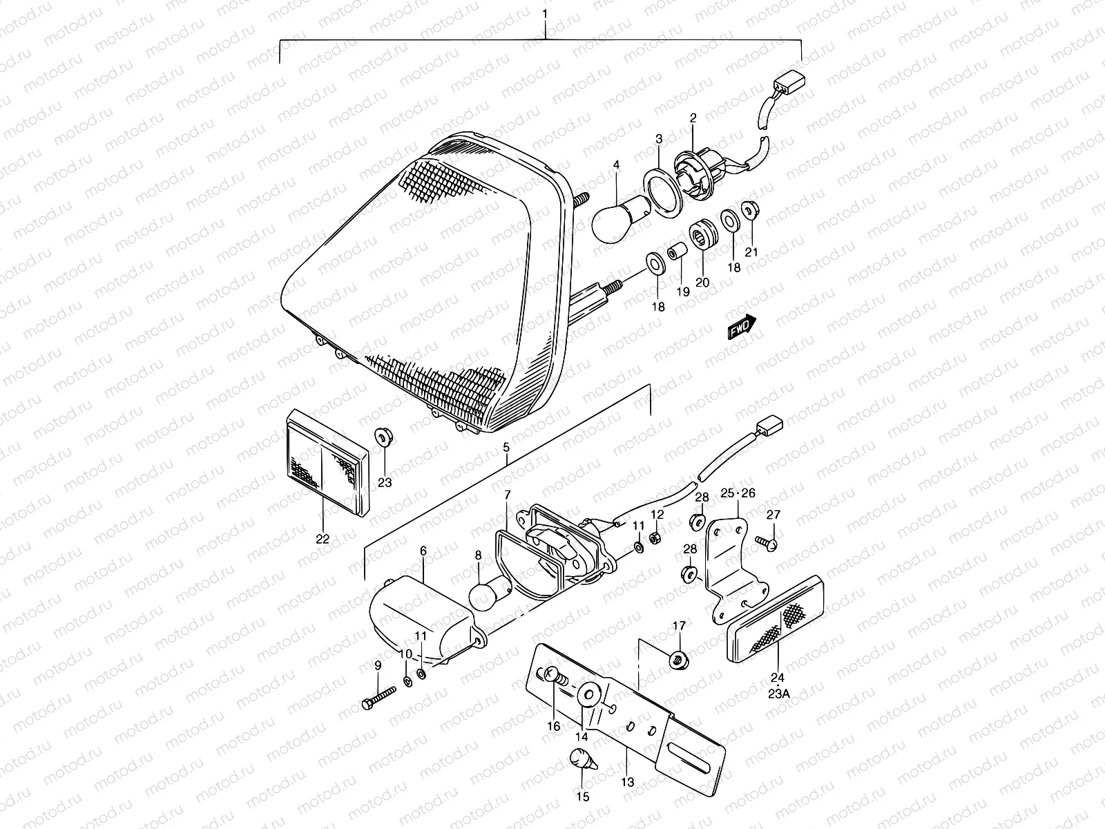 28 - REAR COMBINATION LAMP