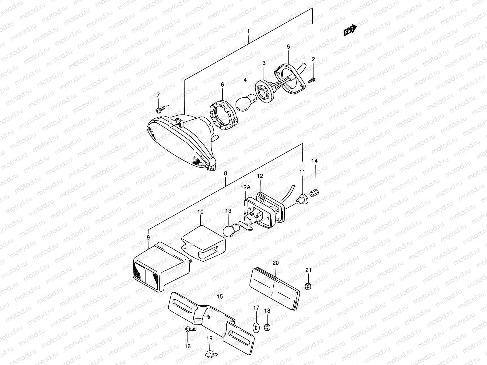 28 - REAR COMBINATION LAMP