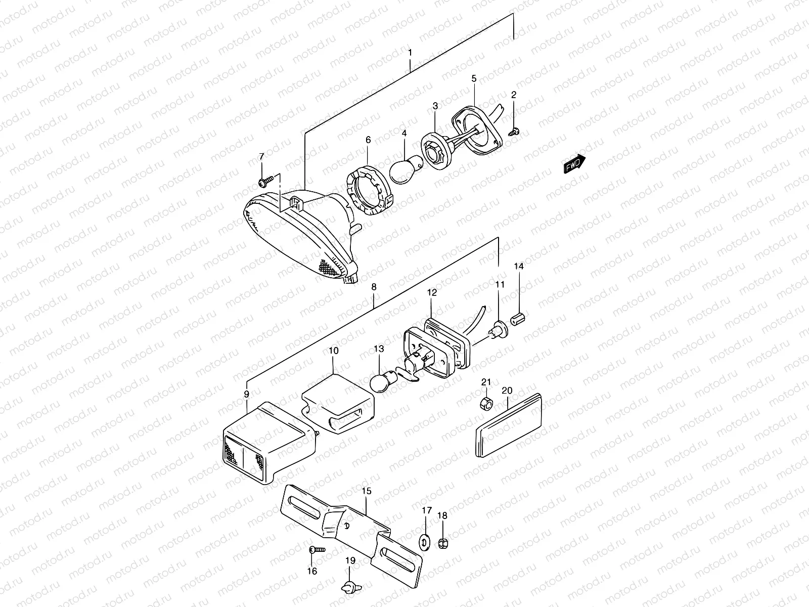 28 - REAR COMBINATION LAMP