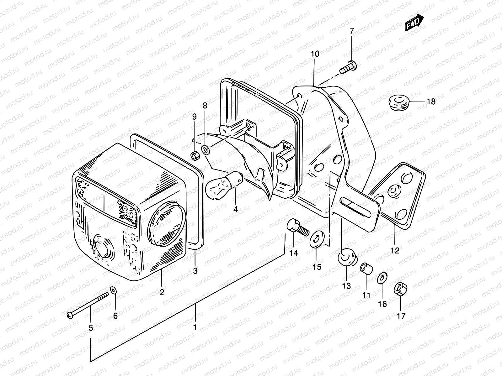 28 - REAR COMBINATION LAMP (E01,E02,E04,E24,E34,E53,P95)