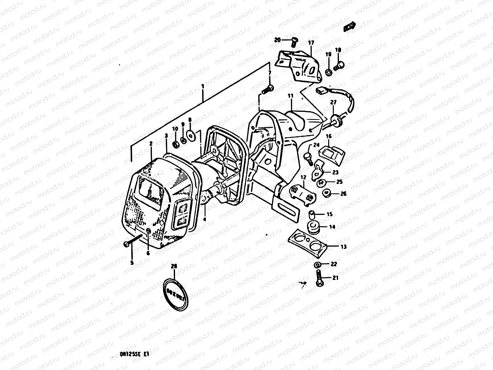 28 - REAR COMBINATION LAMP (E02, E18)