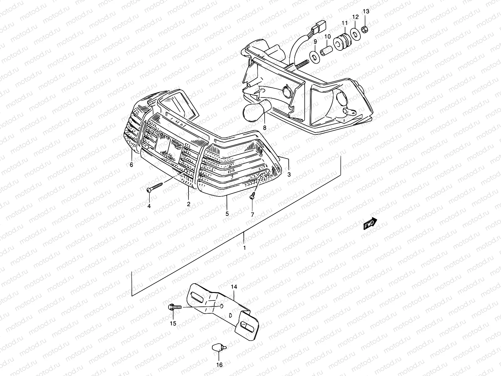 28 - REAR COMBINATION LAMP (E24)