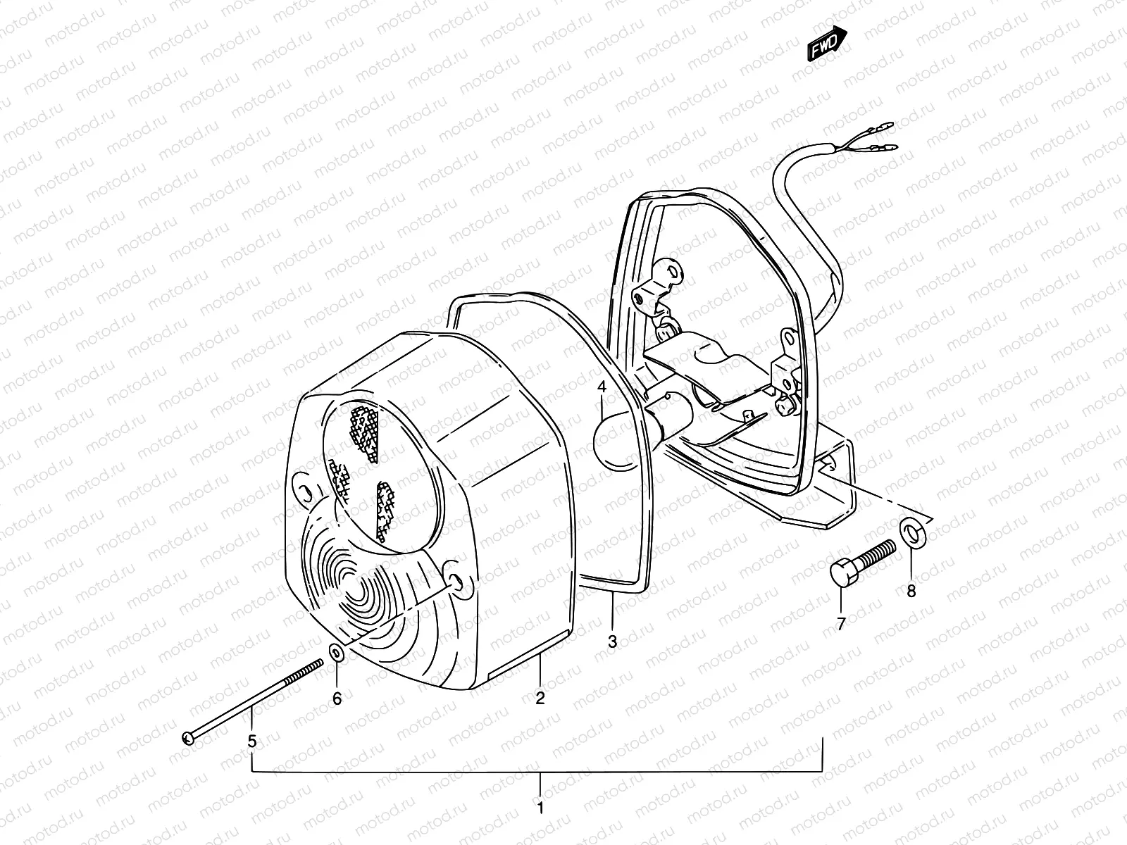 28 - REAR COMBINATION LAMP (E25)