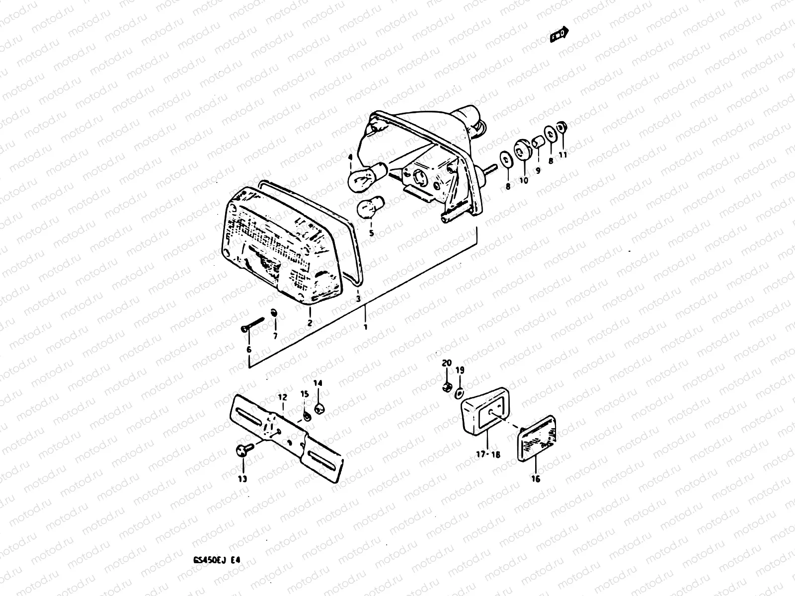 28 - REAR COMBINATION LAMP (MODEL G/H/J)