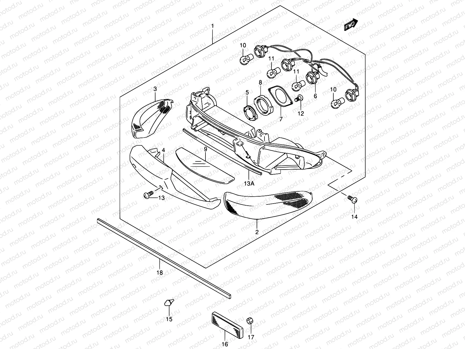 28 - REAR COMBINATION LAMP (MODEL X/Y)