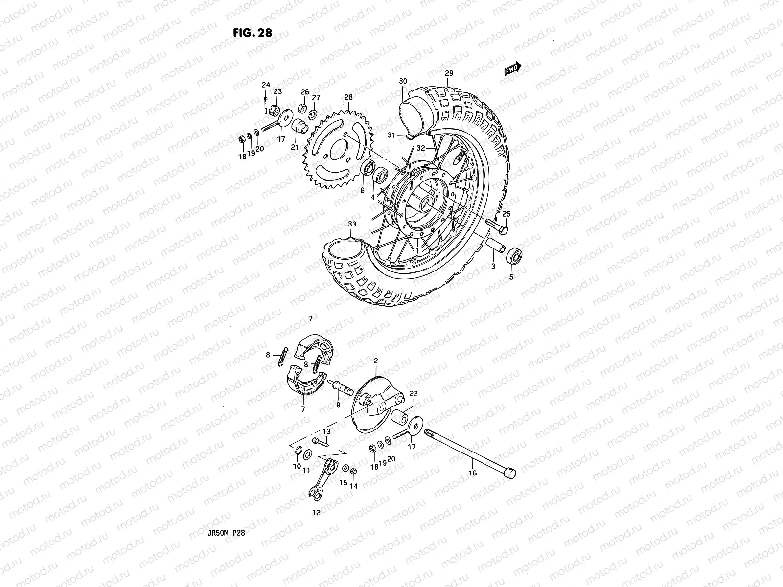 28 - REAR WHEEL