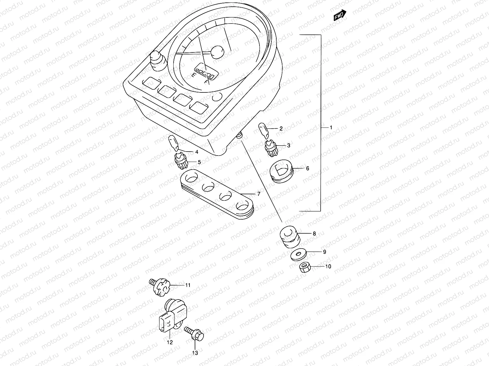 28 - SPEEDOMETER (MODEL W)