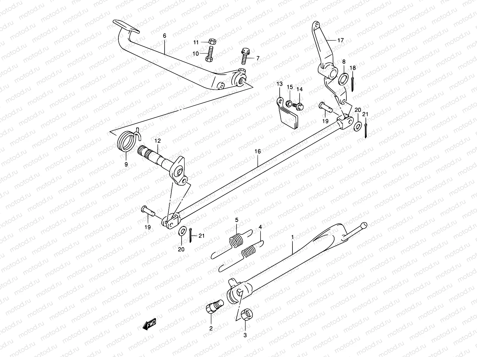 28 - STAND - REAR BRAKE