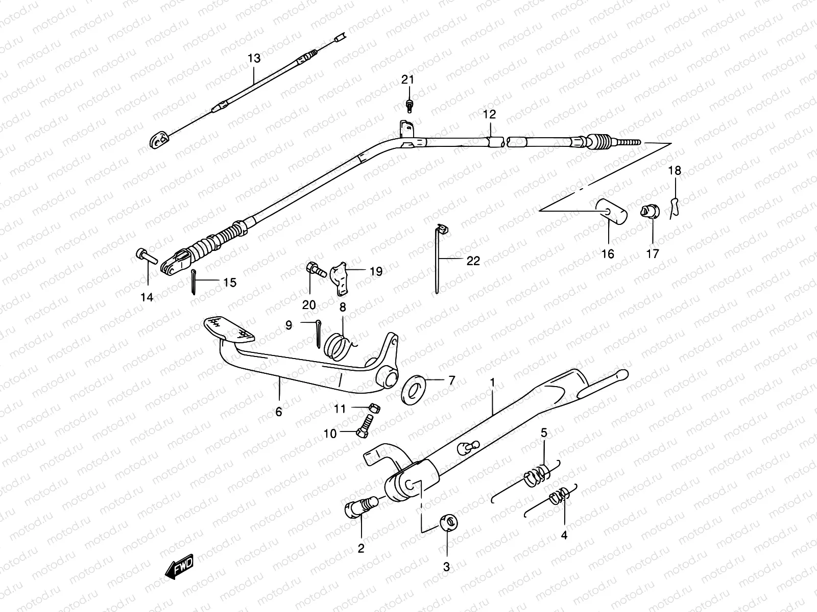 28 - STAND - REAR BRAKE