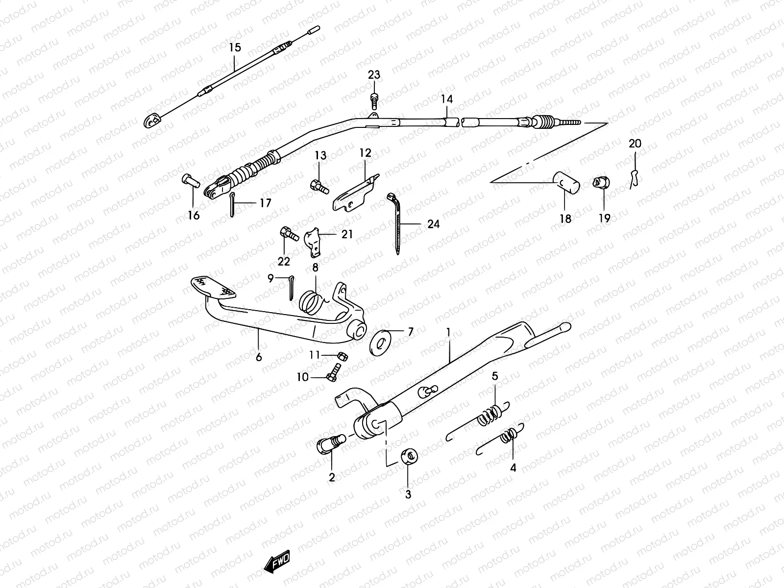 28 - STAND - REAR BRAKE