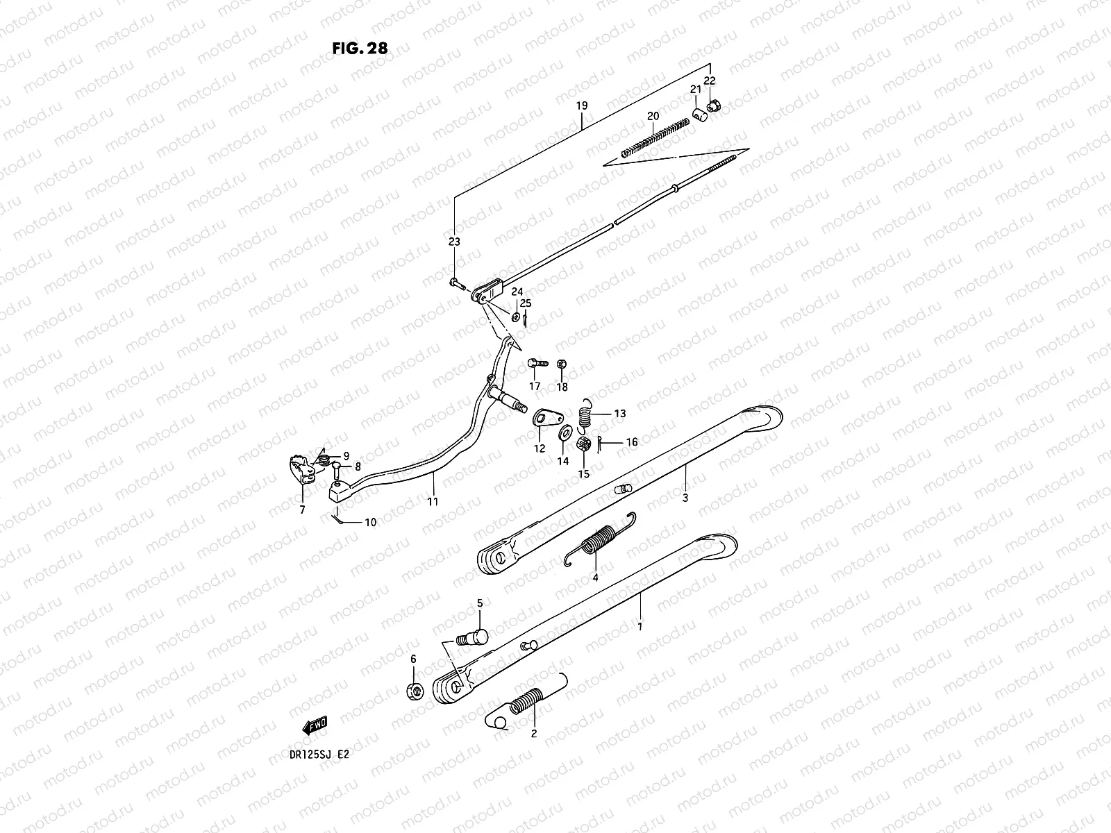 28 - STAND - REAR BRAKE