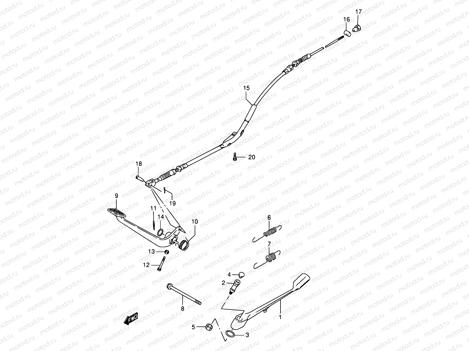 28 - STAND - REAR BRAKE