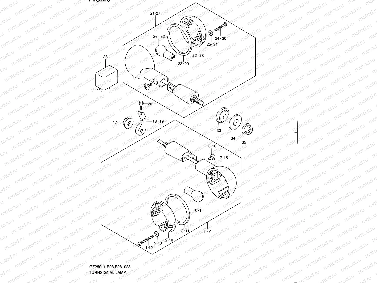 28 - TURN SIGNAL LAMP