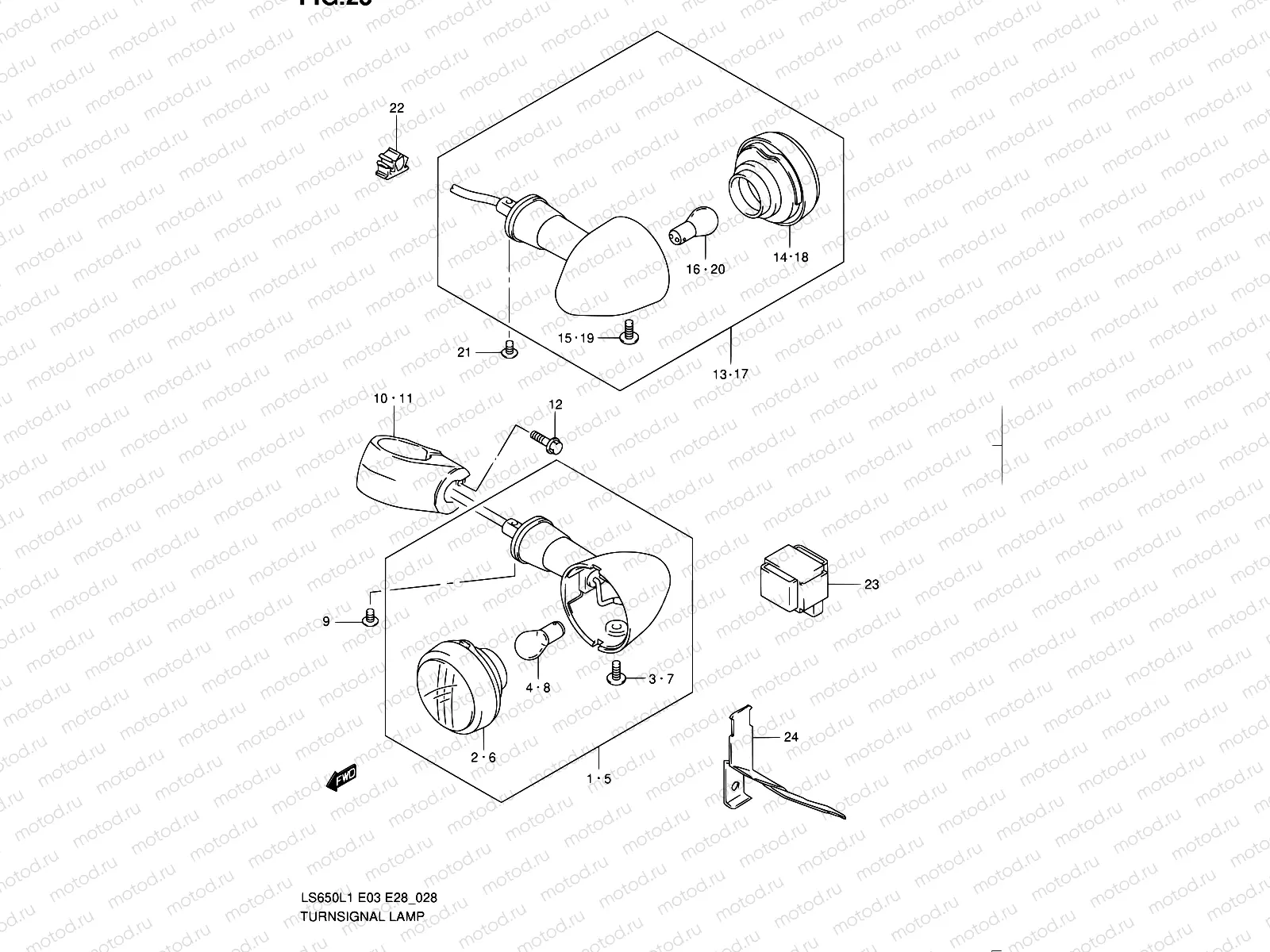 28 - TURN SIGNAL LAMP