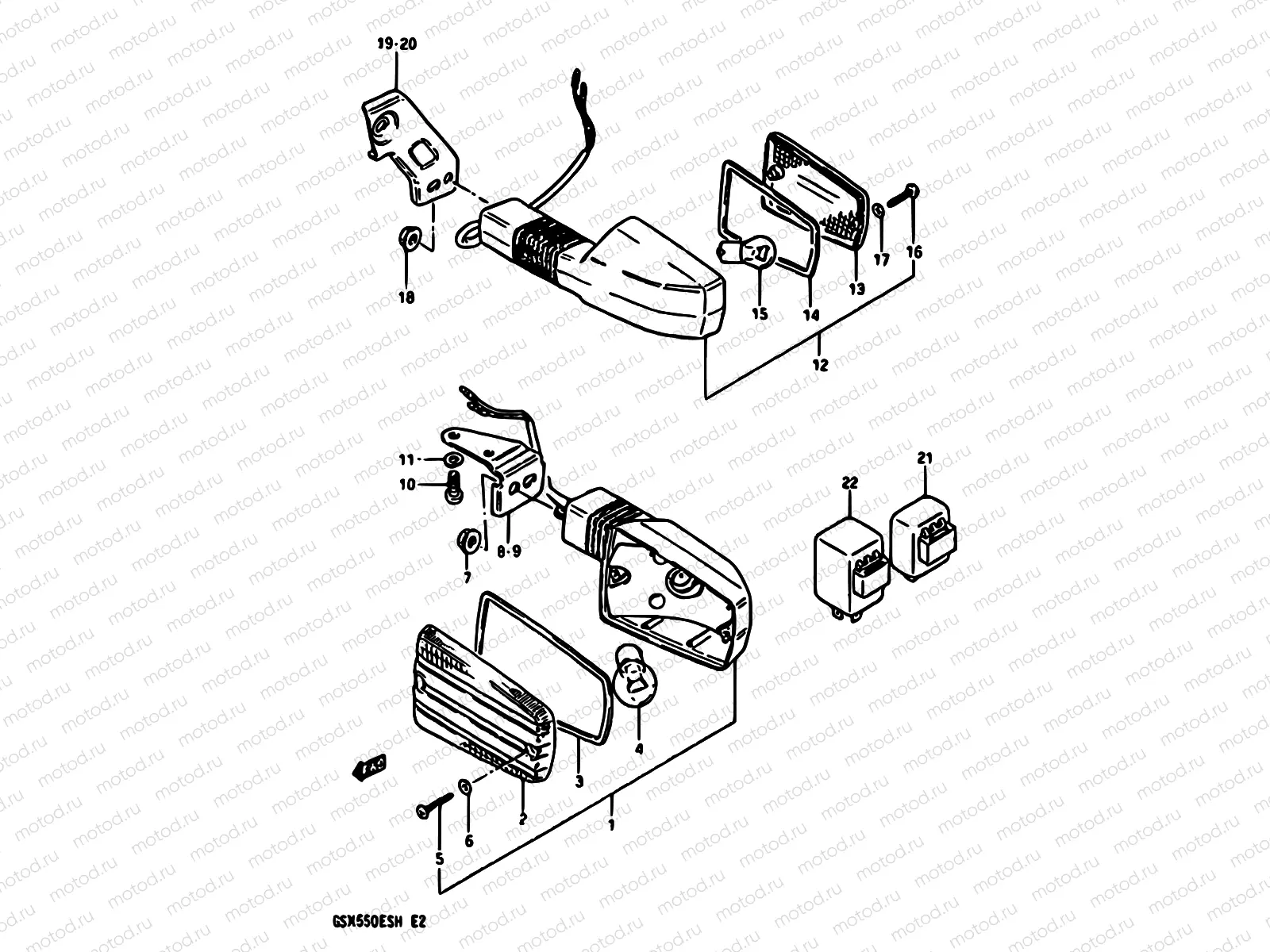 28 - TURN SIGNAL LAMP (E02,E17)