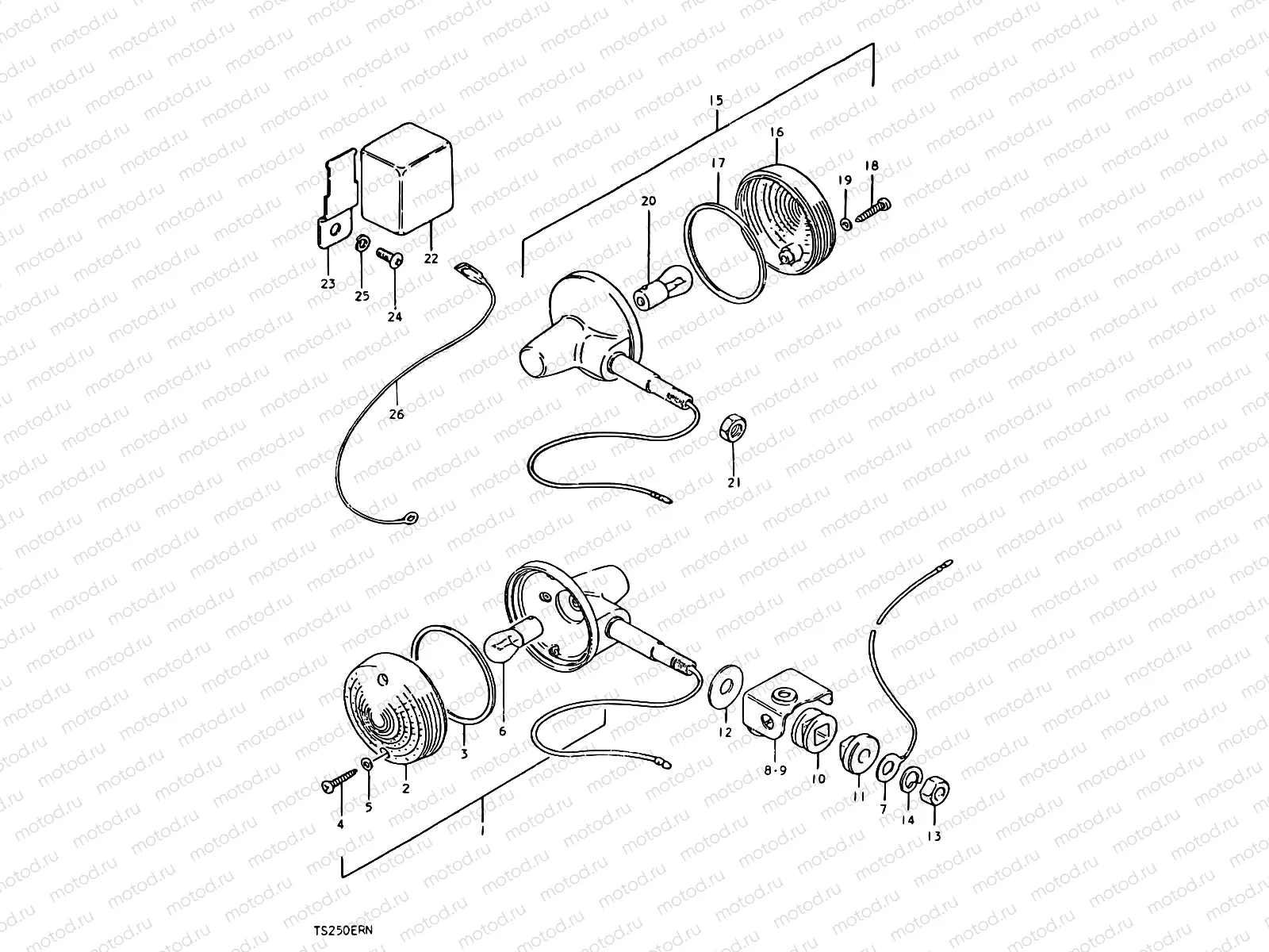 28 - TURN SIGNAL LAMP (E22)