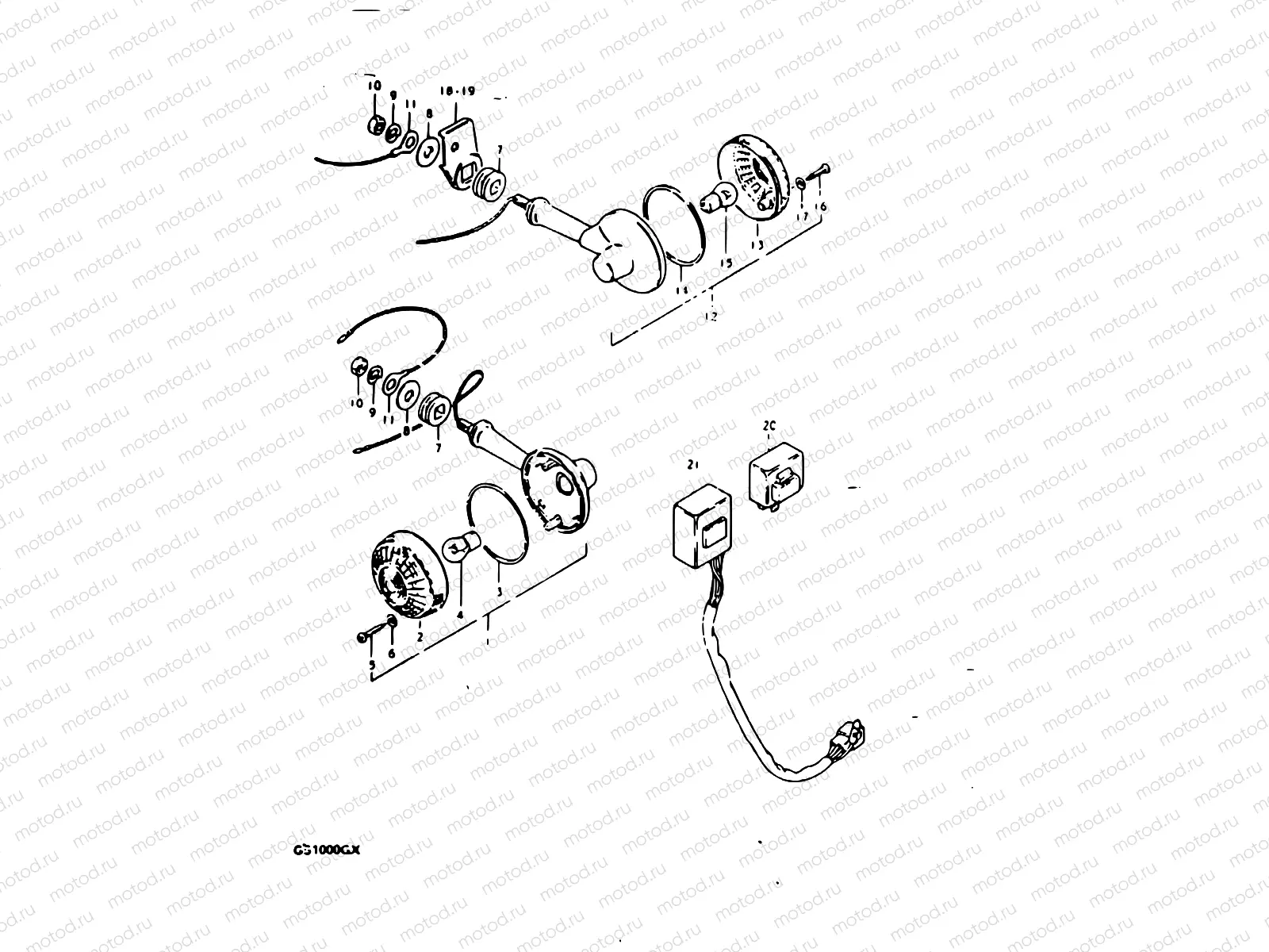 28 - TURN SIGNAL LAMP (MODEL T)