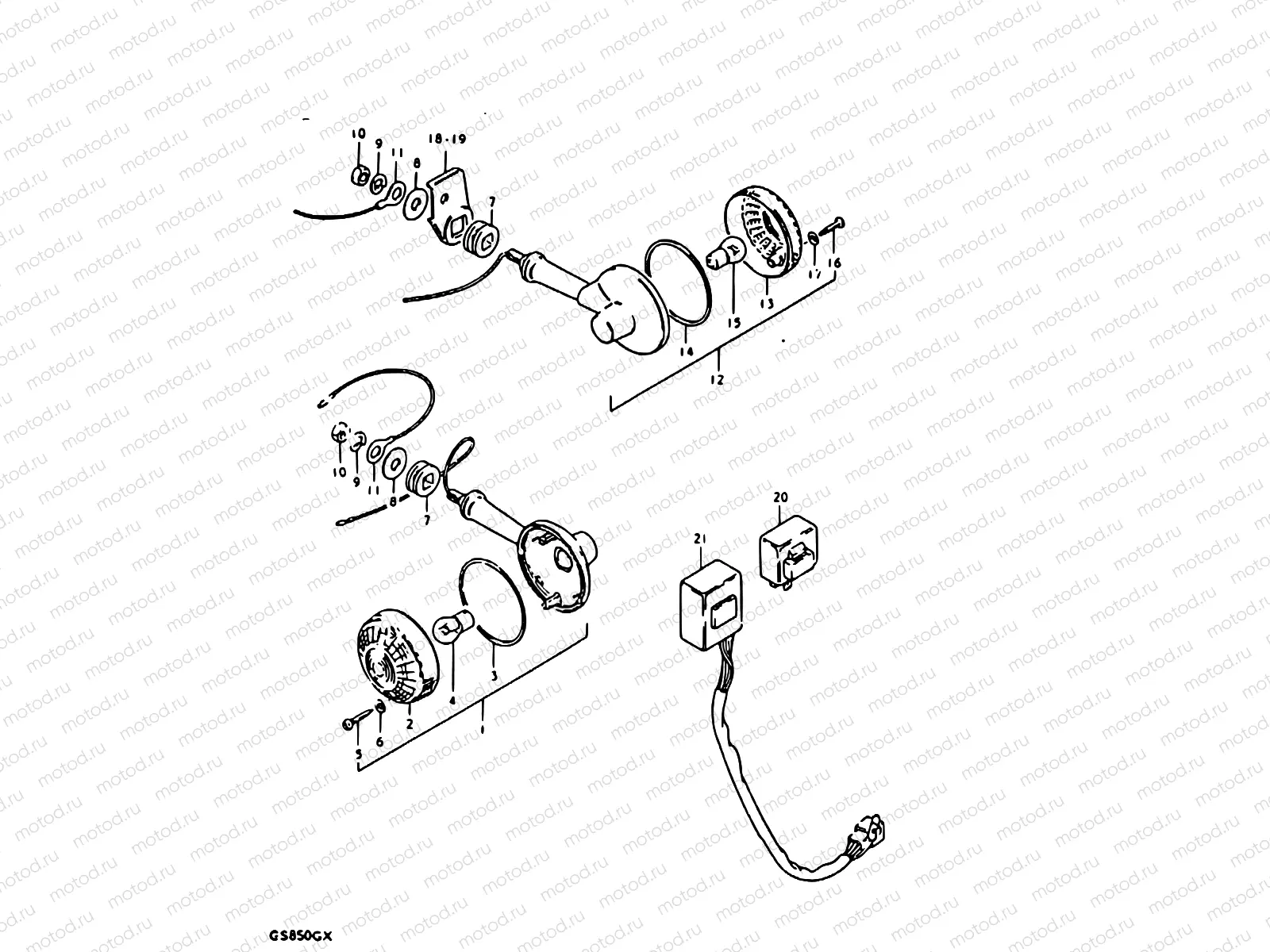 28 - TURN SIGNAL LAMP (MODEL T)