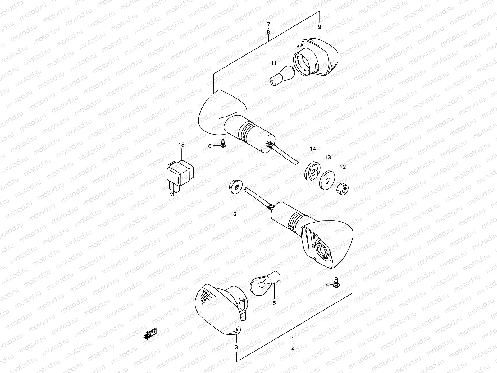 28 - TURNSIGNAL LAMP (E24)
