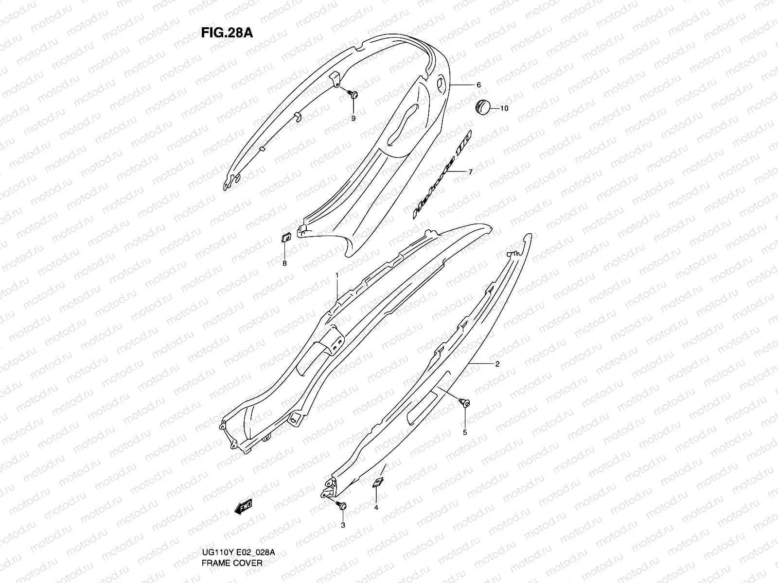 28A - FRAME COVER (MODEL K1)