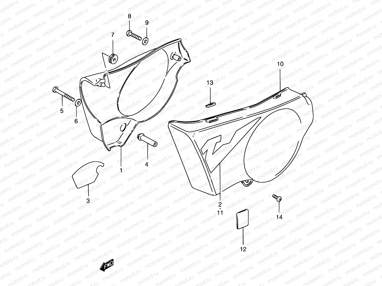 28A - FRAME COVER (TS185ERCV P09/TS185ERW/ERX)
