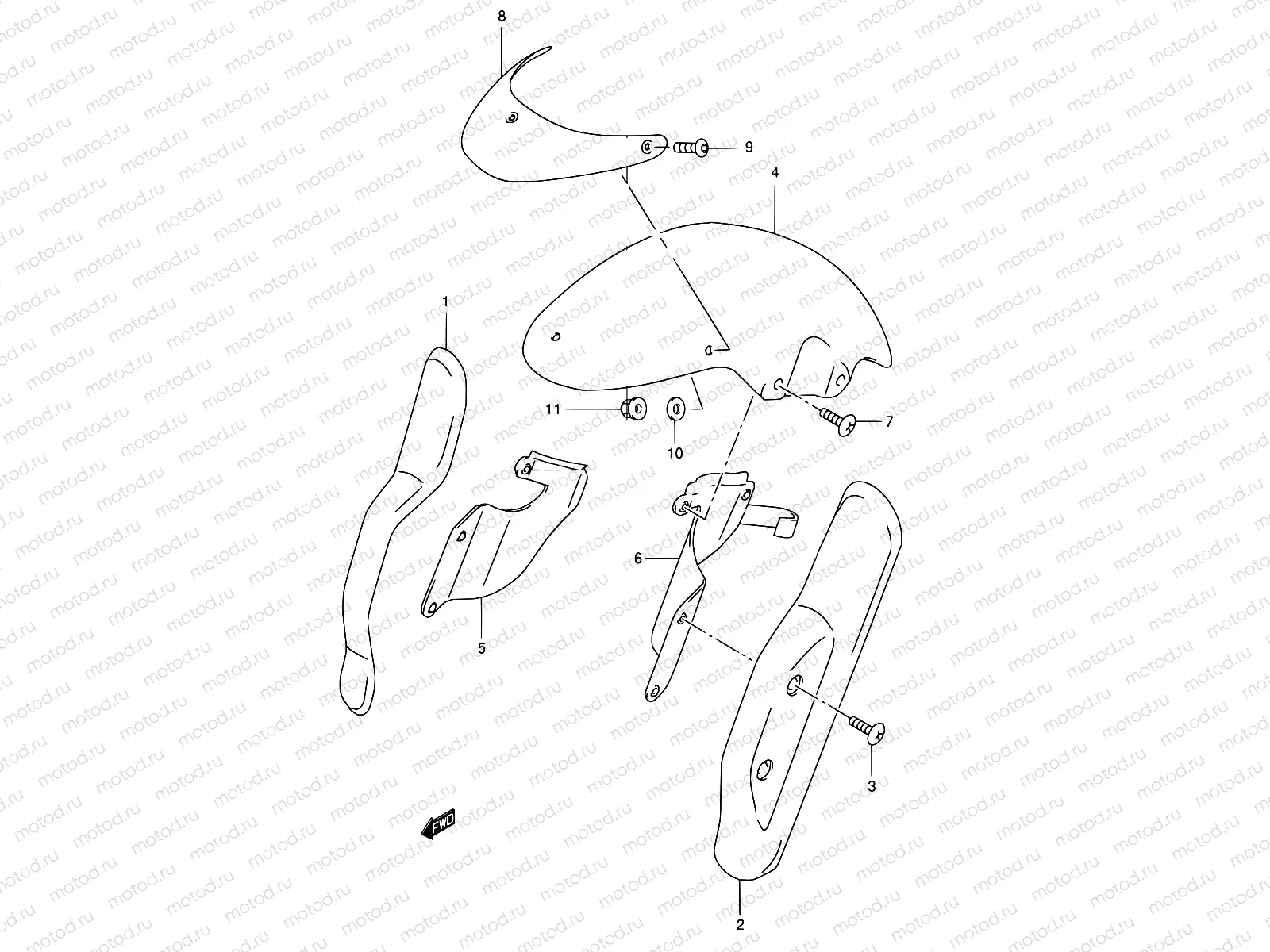 28A - FRONT FENDER (MODEL Y)