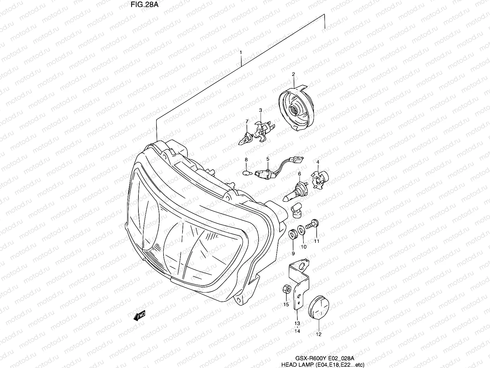28A - HEADLAMP (E04,E18,E22,E25,E34,E39)