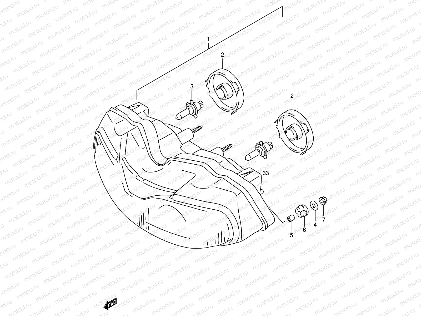 28A - HEADLAMP (E24)