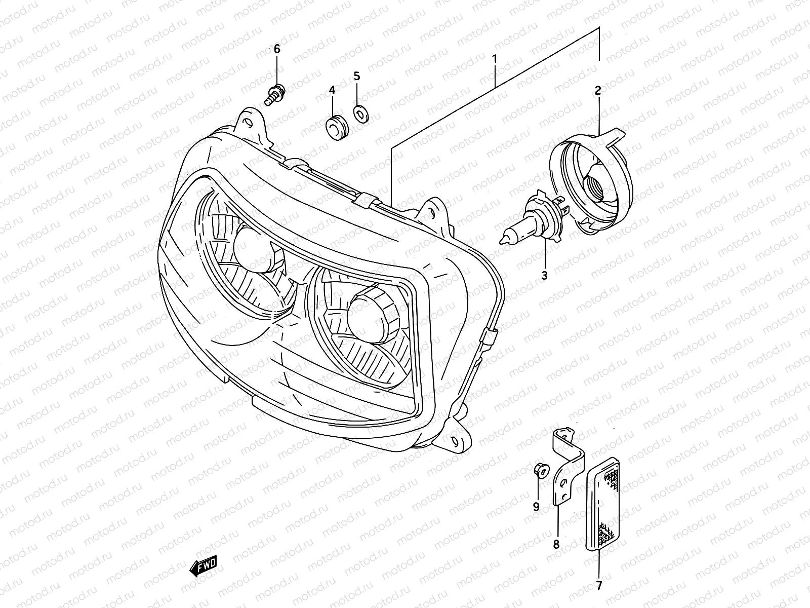 28A - HEADLAMP (MODEL R/S)