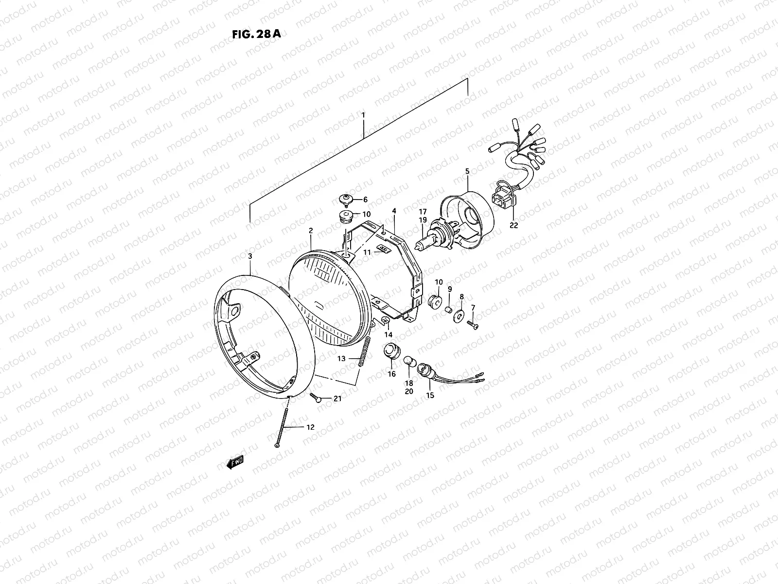 28A - HEADLAMP (MODEL S)